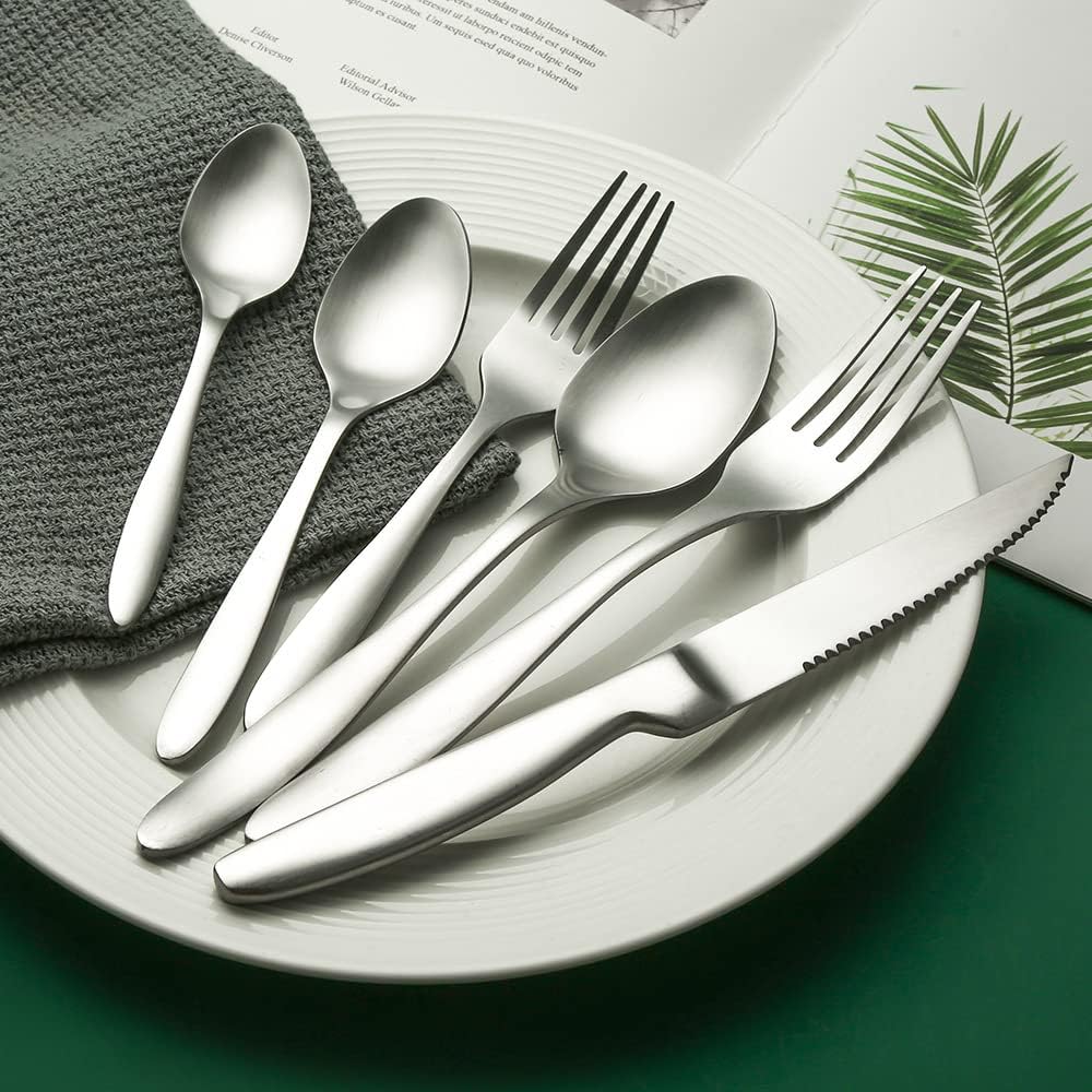 PROUD 5-Pieces Mat Stainless Steel 304 Silverware Tableware Cutlery Set ( 900 )